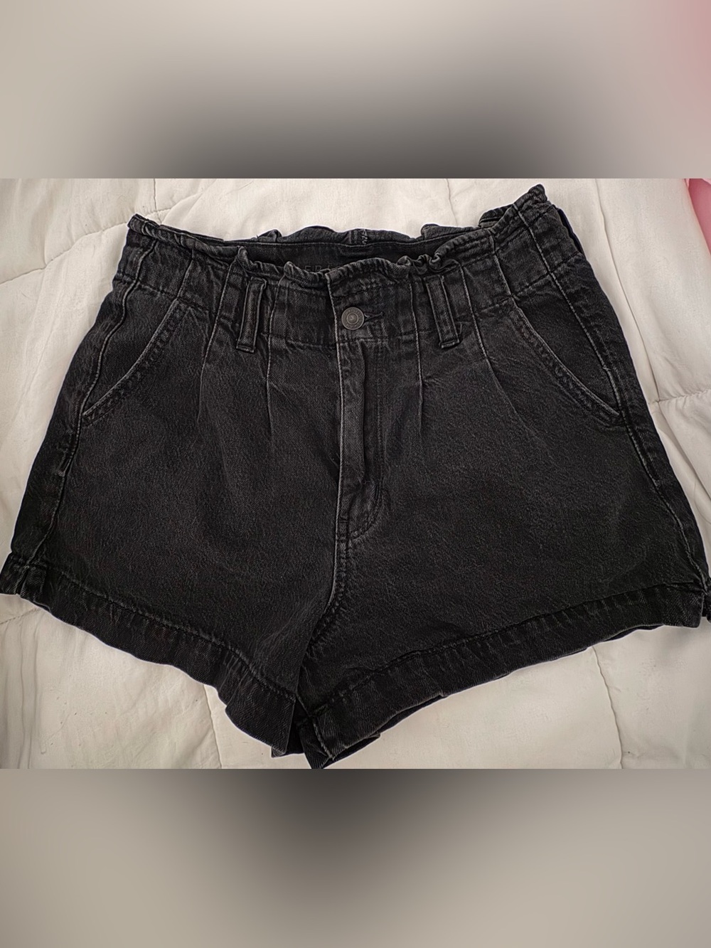 American Eagle Black Paperbag Waist Women’s Shorts